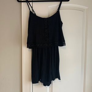 TOPSHOP BLACK ROMPER